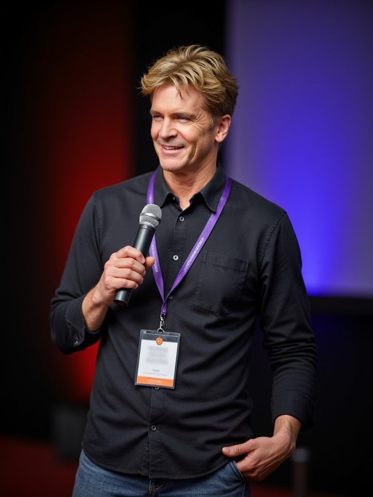 David Victor at a keynote address