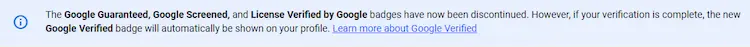 Google Guaranteed badge is gone in 2025!