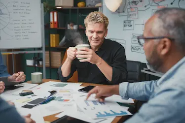 David Victor helping a business owner develop his ideal customer profile